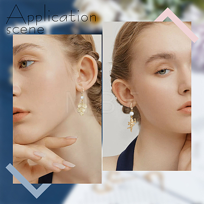 20Pcs Brass Ring Stud Earring Findings KK-BBC0012-80-1