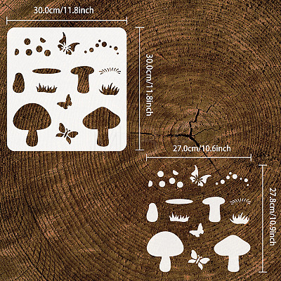 Plastic Reusable Drawing Painting Stencils Templates DIY-WH0172-1000-1