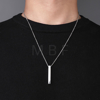 Non-Tarnish 201 Stainless Steel Pendant Necklaces NJEW-M218-03P-1