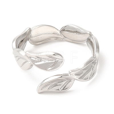 201 Stainless Steel Open Cuff Ring RJEW-E063-50P-1