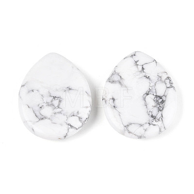 Natural Howlite Worry Stones for Anxiety G-T144-13A-1