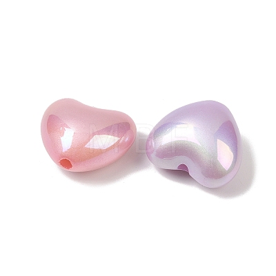 UV Plating Opaque Acrylic Beads OACR-F014-07-1