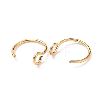 316 Stainless Steel Hoop Nose Rings AJEW-G037-01A-G-1