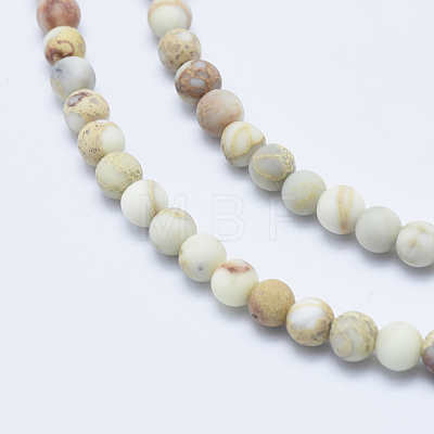 Natural Imperial Jasper Beads Strands G-A175C-4mm-01-1