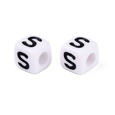 Opaque Acrylic Beads SACR-N020-04A-S-1