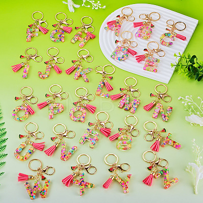 Fruit Series Letter Resin Keychains KEYC-TAC0033-02R-1