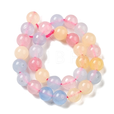 Dyed Natural Malaysia Jade Beads Strands G-G021-02A-14-1