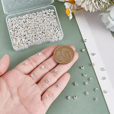 500Pcs Iron Crimp Beads Covers IFIN-ME0001-23A-1