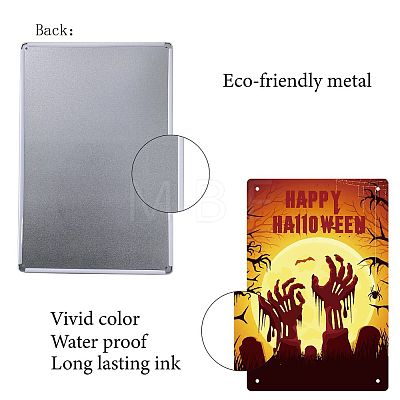 Rectangle Metal Iron Sign Poster AJEW-WH0157-372-1