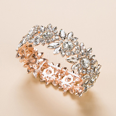 Alloy Rhinestone Bangles for Women FS-WG52675-02-1