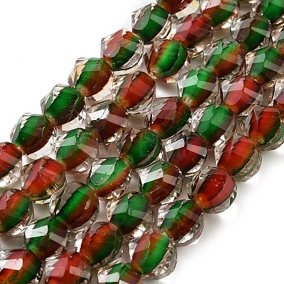 Two Tone Resin Beads Strands GLAA-T035-02G-1