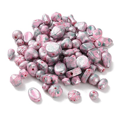 Opaque Acrylic Beads OACR-M015-16B-1