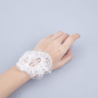 Plastic Imitation Pearl Stretch Bracelets FIND-NB0001-23-1