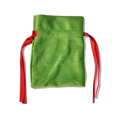 Christmas Theme Velvet Packing Pouches ABAG-G013-01A-1