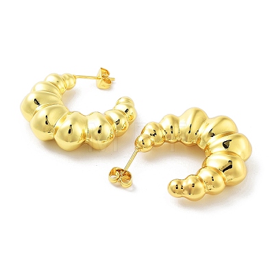 Brass Stud Earrings KK-R150-03C-1