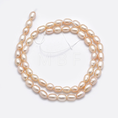 Natural Cultured Freshwater Pearl Beads Strands PEAR-F007-76A-01-1