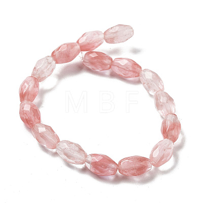 Cherry Quartz Glss Beads Strands G-P520-C04-01-1