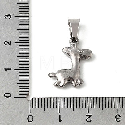 Animal Theme 304 Stainless Steel Pendants STAS-B167-27A-P-1