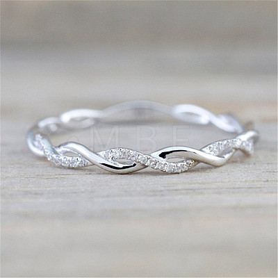 Alloy and Crystal Rhinestone Finger Rings FS-WGF6D8C-09-1
