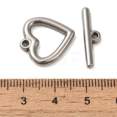 Non-Tarnish 304 Stainless Steel Toggle Clasps STAS-Q324-04P-1