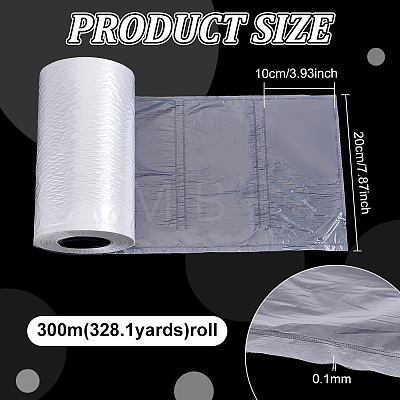 300M Rectangle PE Cellophane Bags ABAG-WH0040-52-1