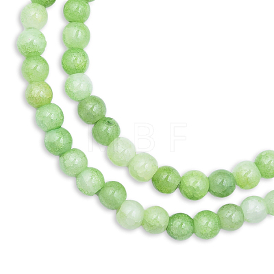 Crackle Glass Beads Strands GLAA-N046-004B-26-1