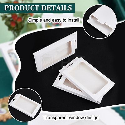 Rectangle Foldable Creative Cardboard Boxes CON-WH0087-99C-1