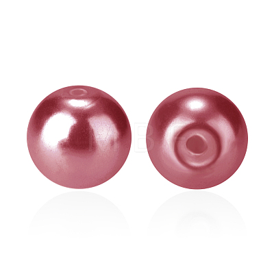Pearlized Eco-Friendly Dyed Glass Pearl Round Bead HY-PH0002-09-B-1