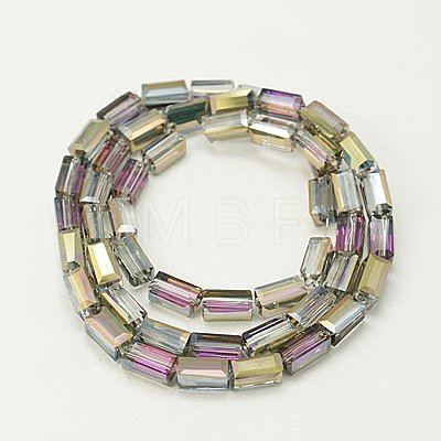 Electroplate Glass Beads EGLA-J023-12x6mm-WLS15-1