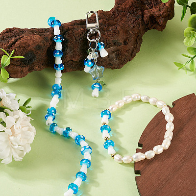 1Strand Handmade Lampwork Beads Strands LAMP-TA0001-84K-1