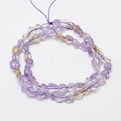 Natural Ametrine Beads Strands G-F521-22-1