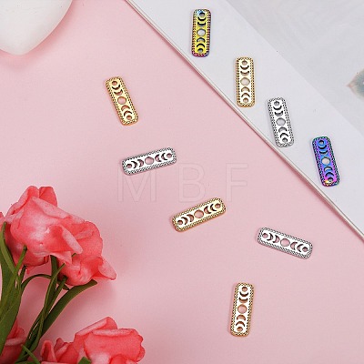 12Pcs 3 Colors Ion Plating(IP) 304 Stainless Steel Connector Charms STAS-SZ0002-96-1