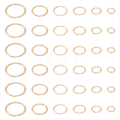 300Pcs 6 Colors Metal Open Jump Rings FIND-LP0002-15-1