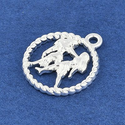 Twelve Constellations Alloy Pendants PALLOY-Q006-01G-S-1