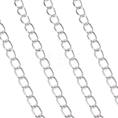 Decorative Chain Aluminium Twisted Chains Curb Chains CHA-TA0001-07S-1