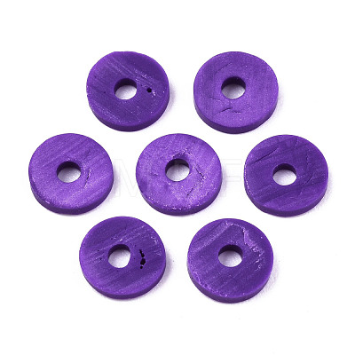 Handmade Polymer Clay Beads X-CLAY-Q251-6.0mm-98-1