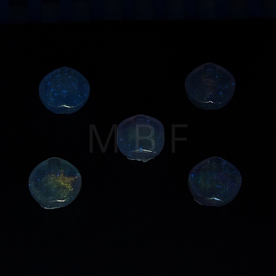 UV Plating Luminous Transparent Acrylic Beads OACR-P010-05C-1