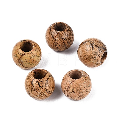 Natural Picture Jasper Beads G-Q608-05F-1