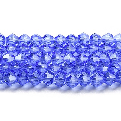Transparent Electroplate Glass Beads Strands LS-GLAA-F029-2mm-C07-1