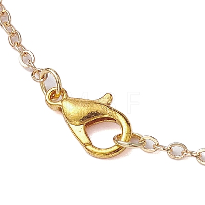 Cloud Face Alloy with Brass Pendant Necklaces NJEW-JN04907-1