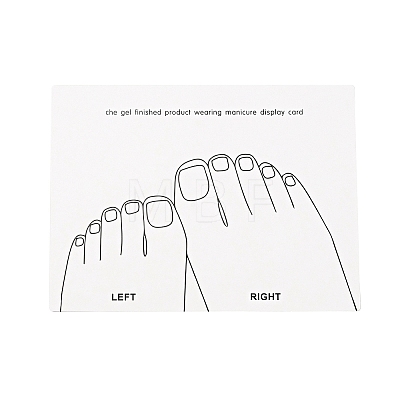 Paper Manicure Display Cards DIY-B062-01B-1