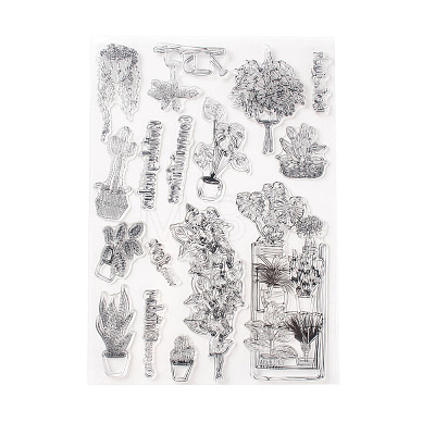 Clear Silicone Stamps and Carbon Steel Cutting Dies Set DIY-F105-02-1
