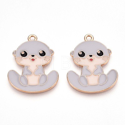 Alloy Enamel Pendants ENAM-T022-02D-01-1