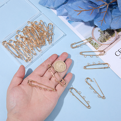 30Pcs Alloy Brooch Findings FIND-SC0022-86-1