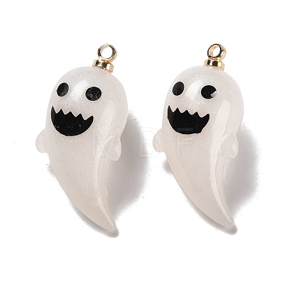 Halloween Opaque Resin Pendants RESI-B010-04D-1