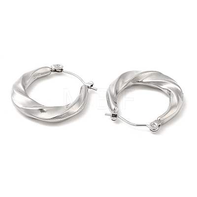 304 Stainless Steel Hoop Earrings for Women STAS-D084-22P-1