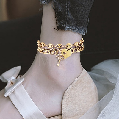 Anklets Sets AJEW-AN00383-26-1