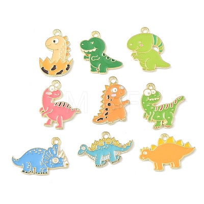 Alloy Enamel Pendants ENAM-I076-02G-01-1