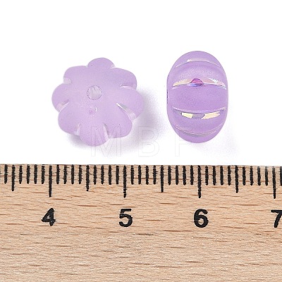 Frosted Transparent Acrylic Beads X1-OACR-P029-03B-04-1