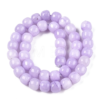 Dyed Natural White Jade Beads Strands G-T138-S18-1